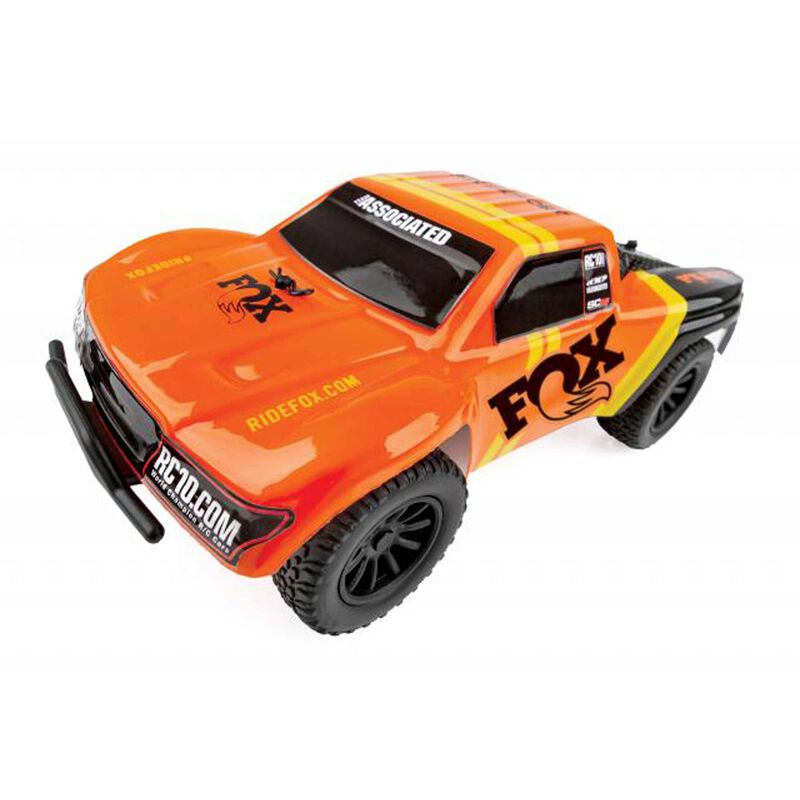 Associated 1/28 SC28 2WD SCT Brushed RTR, Fox Edition: Orange