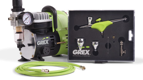 Grex Airbrush Combo Kit - Genesis.XGi3 + AC1810-A Compressor