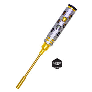Racers Edge 4mm Nut Driver Gold Ink Honeycomb Handle w/ Titanium Coated Tip