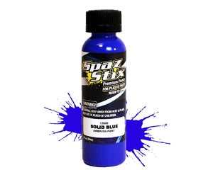 Spazstix Solid Blue Airbrush Ready Paint, 2oz Bottle