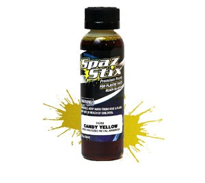 Spazstix Candy Yellow Airbrush Ready Paint, 2oz Bottle