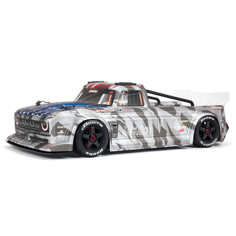 Arrma Infraction 6S BLX 1/7 All-Road Truck (Silver)