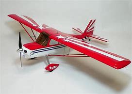 OMPHobby Super Decathlon 55" Balsa Airplane Receiver Ready (Red)
