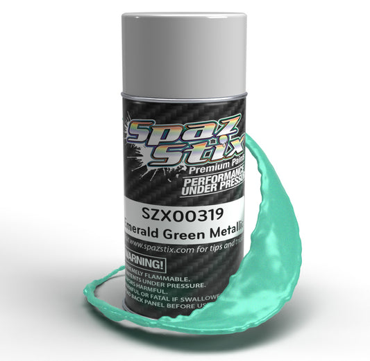 Spazstix Aerosol Paint 3.5oz Can (Emerald Green Metallic)