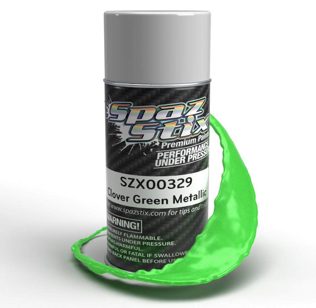 Spazstix Aerosol Paint 3.5oz Can (Clover Green Metallic)
