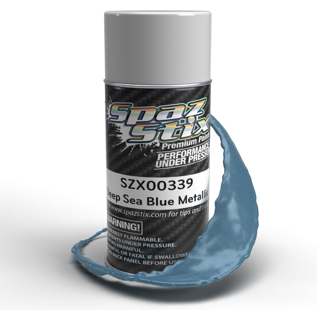 Spazstix Aerosol Paint 3.5oz Can (Deep Sea Blue Metallic)