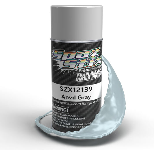 Spazstix Aerosol Paint 3.5oz Can (Anvil Gray)