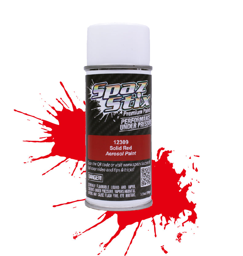 Spazstix Aerosol Paint 3.5oz Can (Solid Red)
