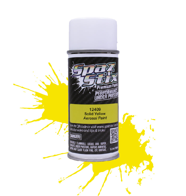 Spazstix Aerosol Paint 3.5oz Can (Solid Yellow)