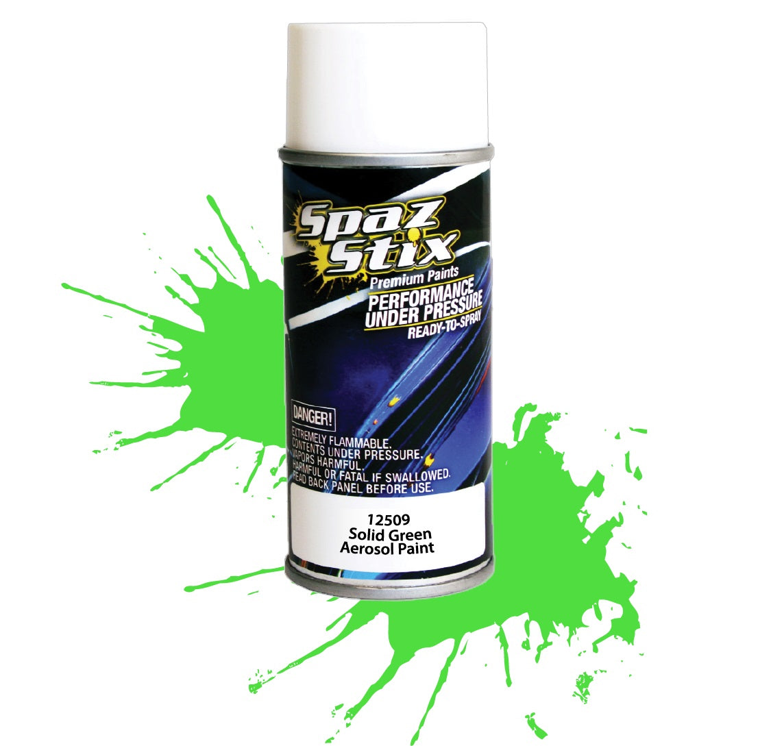Spazstix Aerosol Paint 3.5oz Can (Solid Green)
