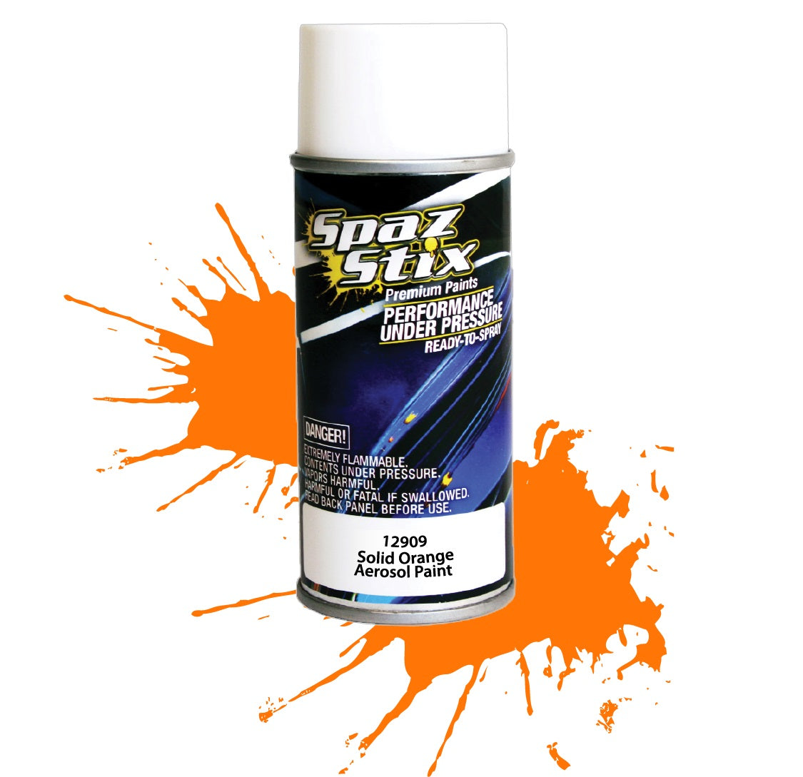 Spazstix Aerosol Paint 3.5oz Can (Solid Orange)