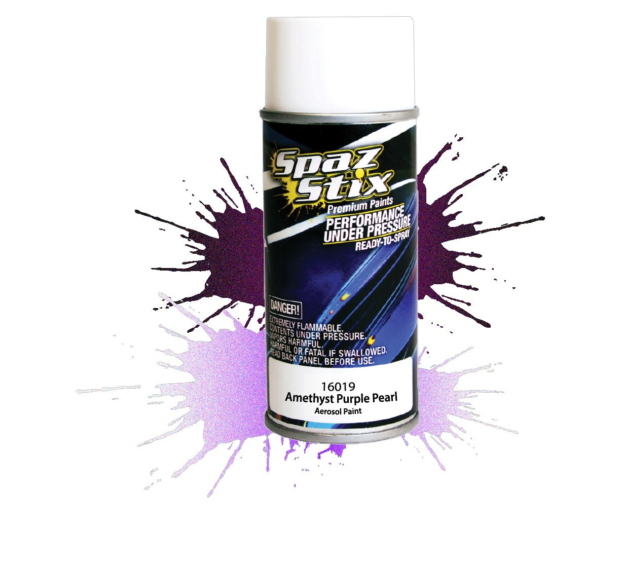 Spazstix Aerosol Paint 3.5oz Can (Amethyst Purple Pearl)