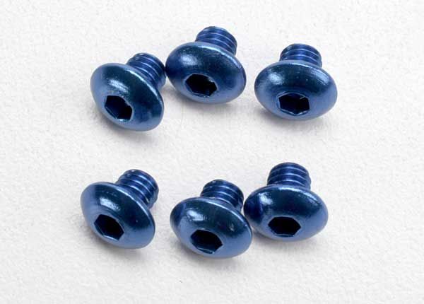 Traxxas Screws Button-Head 4x4mm (Blue)