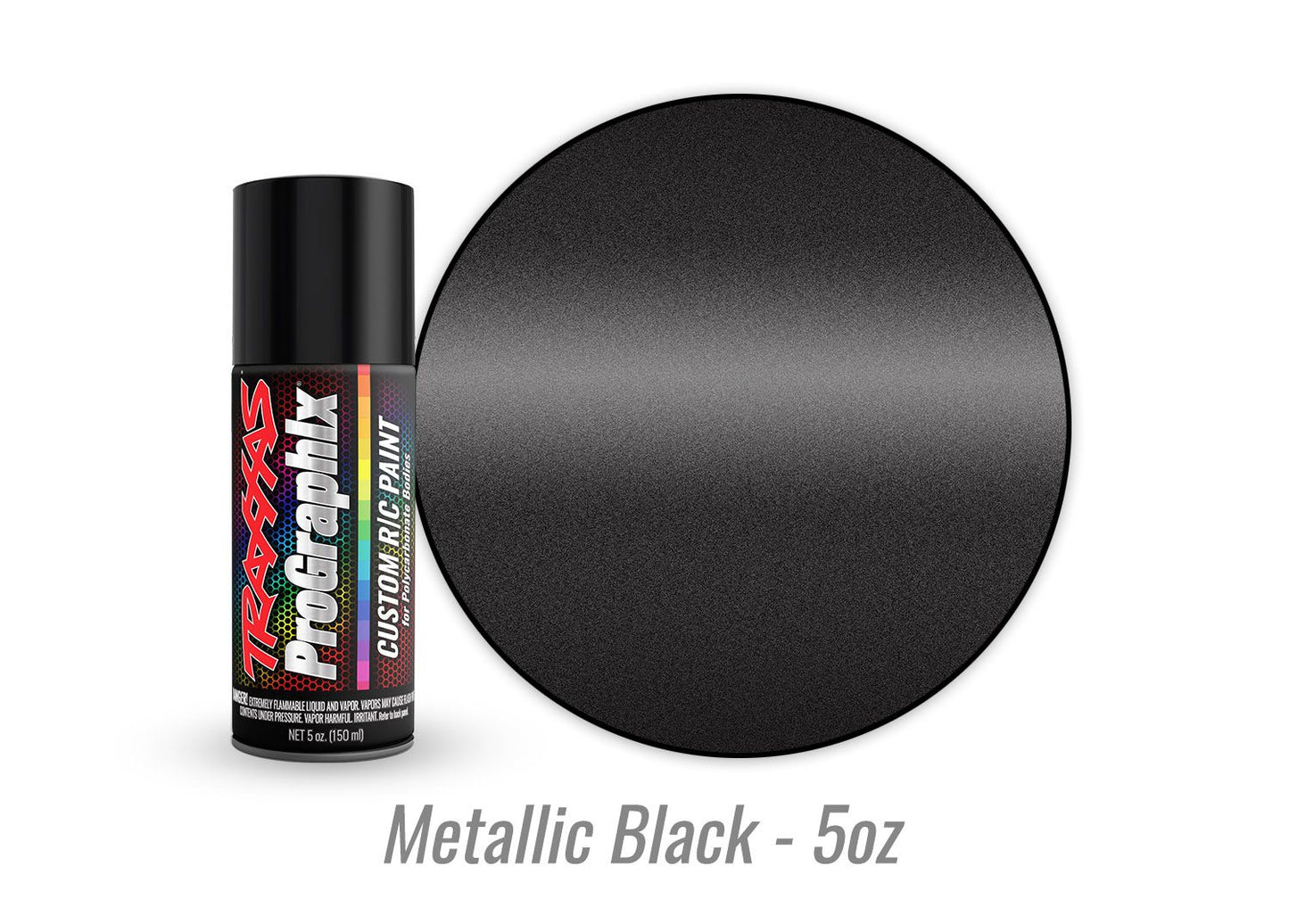 Traxxas Aerosol Paint 5oz Can (Metallic Black)